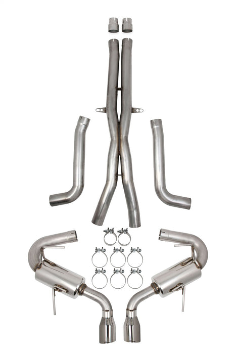 Hooker 705013164RHKR Blackheart Cat-Back Exhaust System; Dual 3 in. Tubing; Stainless Steel Tips; - Truck Part Superstore