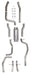 Hooker 705014154RHKR Blackheart Header-Back Exhaust System - Truck Part Superstore