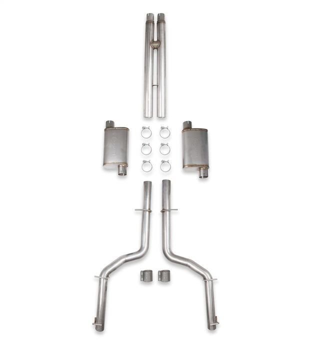 Hooker 70502335-RHKR Blackheart Cat-Back Exhaust System; 3 in. Tubing; Incl. Muffler/H-Pipe/Hardware; - Truck Part Superstore