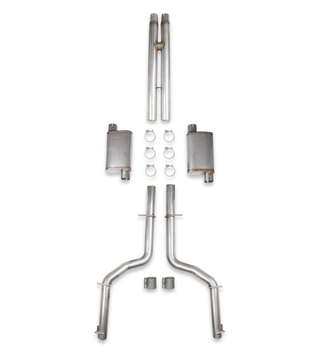 Hooker 70502335-RHKR Blackheart Cat-Back Exhaust System; 3 in. Tubing; Incl. Muffler/H-Pipe/Hardware; - Truck Part Superstore