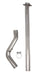 Hooker 70504304-RHKR Blackheart Mid Pipe - Truck Part Superstore