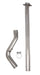 Hooker 70504304-RHKR Blackheart Mid Pipe - Truck Part Superstore