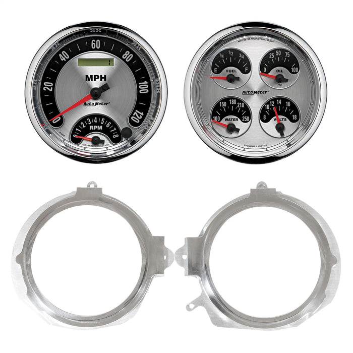 AutoMeter 7056-01 2 GAUGE DIRECT FIT DASH KIT; CAMARO/FIREBIRD 67-68; 2 GAUGE; AMERICAN MUSCLE - Truck Part Superstore