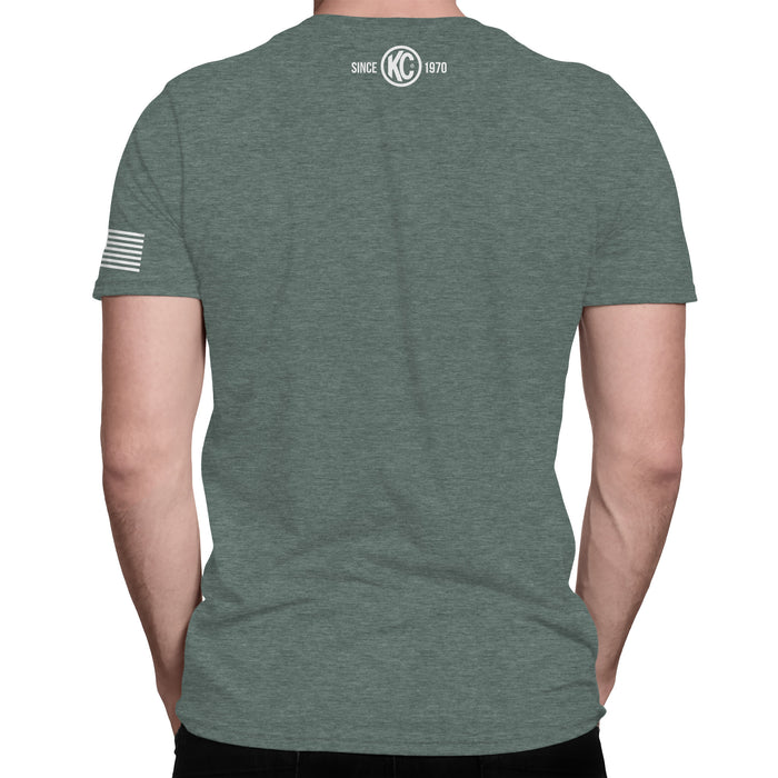 KC HiLiTES 70588 KC T-Shirt KC Eat Sleep Camp Repeat Graphic Pine Green 3X-Large - Truck Part Superstore