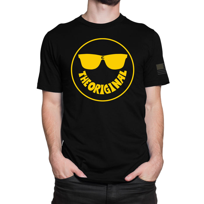 KC HiLiTES 70627 KC Smiley Tee Shirt - Black - X-Large - Truck Part Superstore