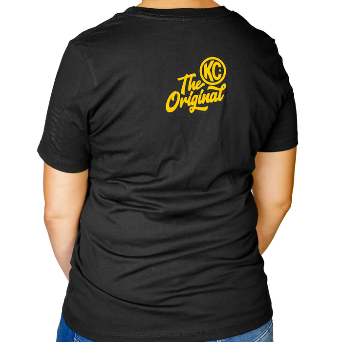 KC HiLiTES 70643 KC Women's KC Tee Shirt - Black - Small - Truck Part Superstore