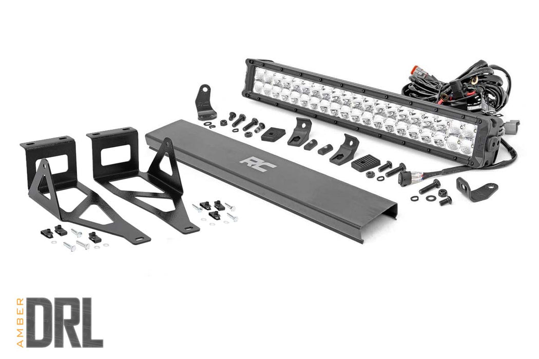 Rough Country 70664DRLA Ford 20 Inch LED Bumper Kit Chrome Series w/Amber DRL 05-07 F-250/350 Rough Country - Truck Part Superstore