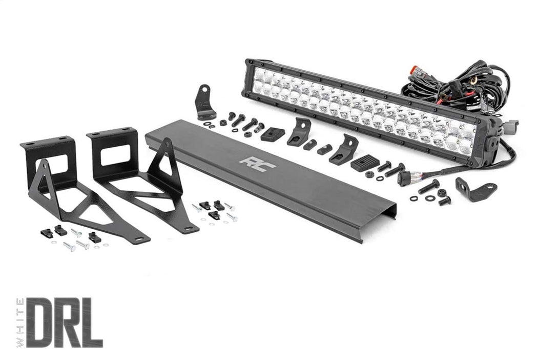 Rough Country 70664DRL Ford 20 Inch LED Bumper Kit Chrome Series w/White DRL 05-07 F-250/350 Rough Country - Truck Part Superstore