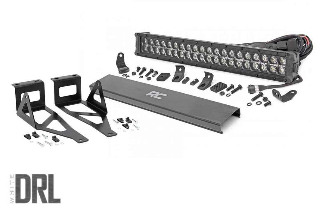 Rough Country 70665DRL Ford 20 Inch LED Bumper Kit Black Series w/White DRL 05-07 F-250/350 Rough Country - Truck Part Superstore