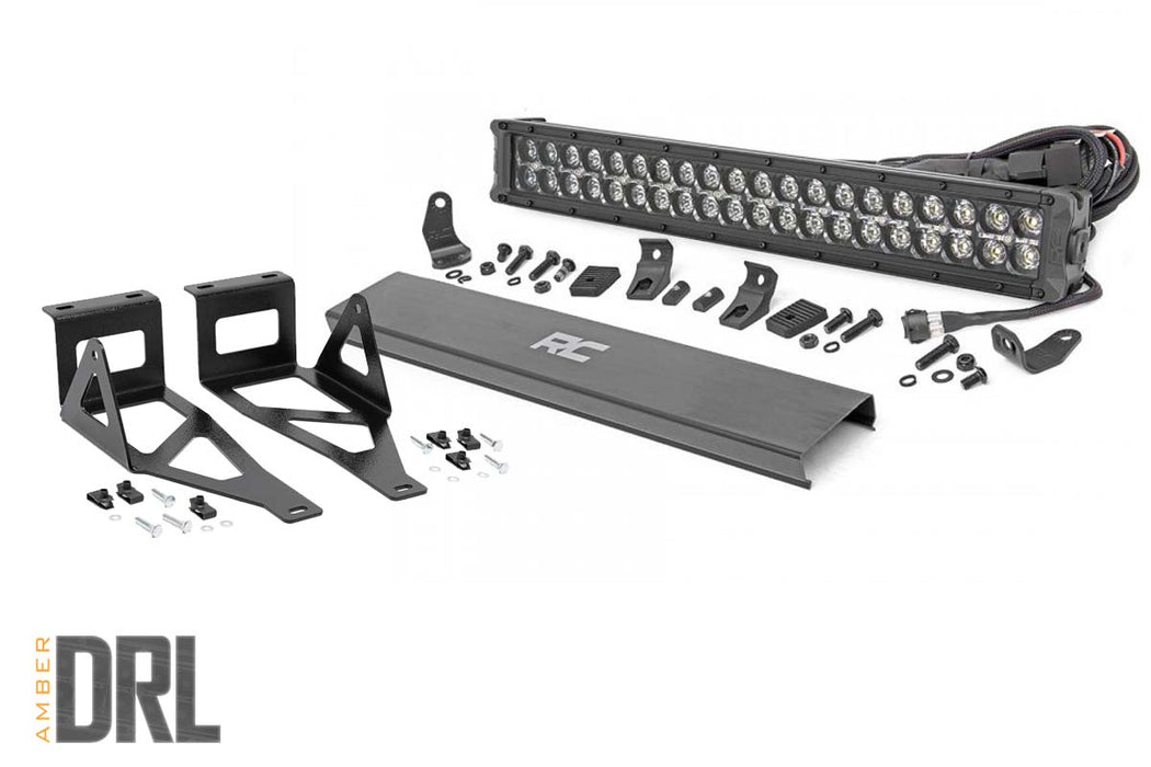 Rough Country 70665DRLA Ford 20 Inch LED Bumper Kit Black Series w/Amber DRL 05-07 F-250/350 Rough Country - Truck Part Superstore