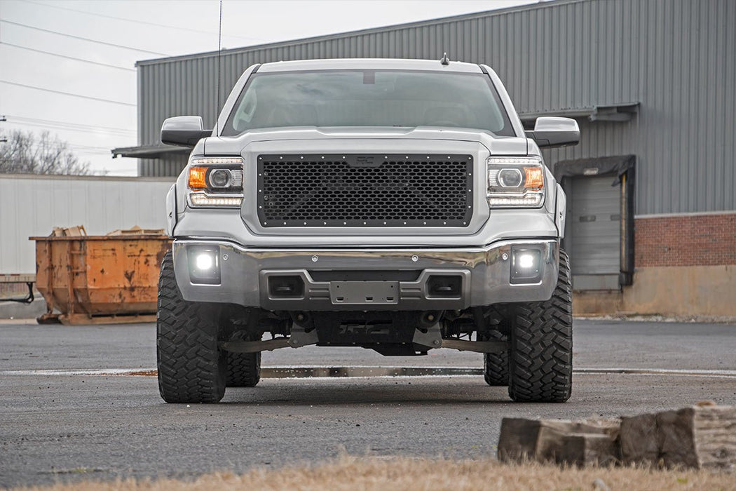 Rough Country 70689 2 Inch Cree LED Fog Light Kit Black Series 14-15 Sierra 1500 Rough Country - Truck Part Superstore