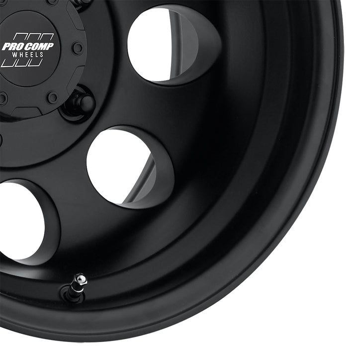 Pro Comp Alloy Wheels 7069-5185 Series 7069 15x10 with 5 on 5.5 Bolt Pattern Flat Black Machined Pro Comp Alloy Wheels - Truck Part Superstore
