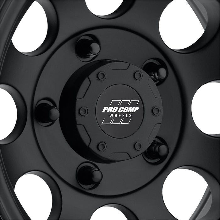 Pro Comp Alloy Wheels 7069-5185 Series 7069 15x10 with 5 on 5.5 Bolt Pattern Flat Black Machined Pro Comp Alloy Wheels - Truck Part Superstore
