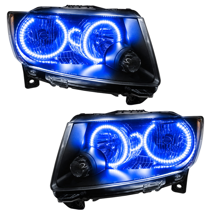 Oracle Lighting 7070-002 SMD Pre-Assembled Headlights, Non-HID, Chrome Bezel, Blue - Truck Part Superstore