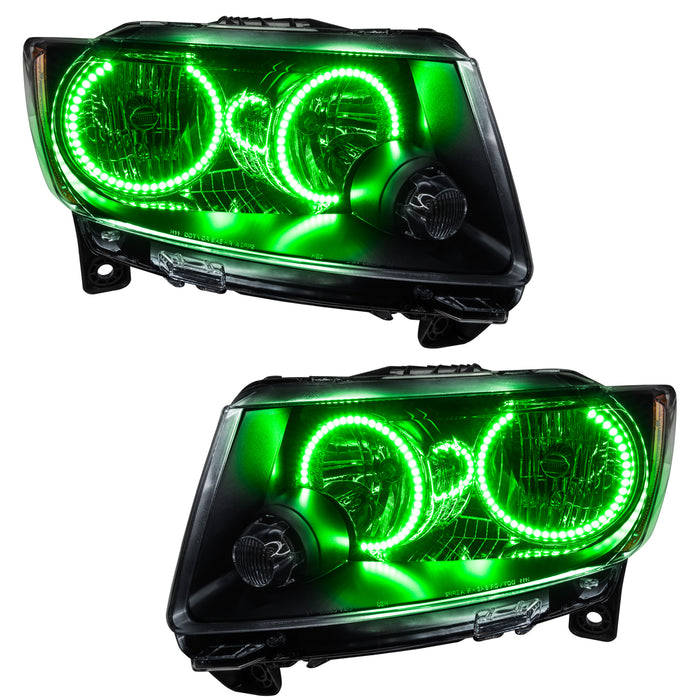 Oracle Lighting 7070-004 SMD Pre-Assembled Headlights, Non-HID, Chrome Bezel, Green - Truck Part Superstore