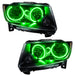 Oracle Lighting 7070-004 SMD Pre-Assembled Headlights, Non-HID, Chrome Bezel, Green - Truck Part Superstore