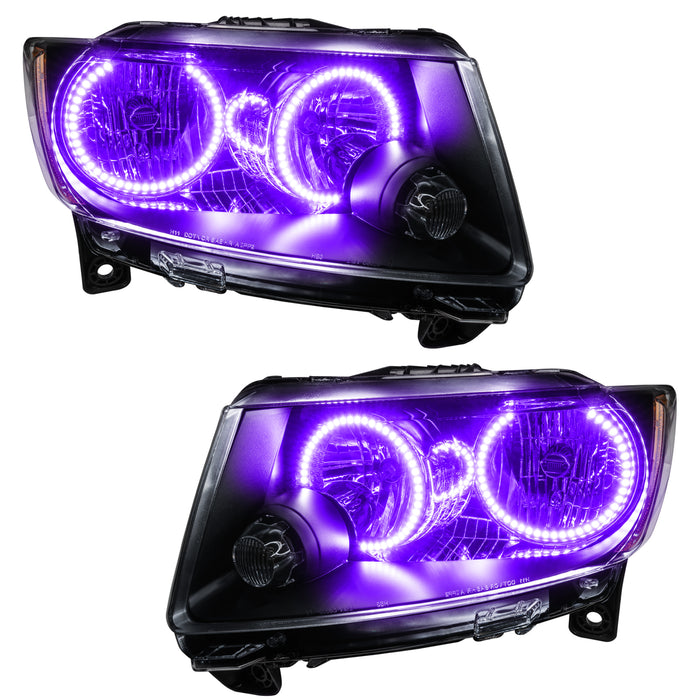 Oracle Lighting 7070-007 SMD Pre-Assembled Headlights, Non-HID, Chrome Bezel, UV/Purple - Truck Part Superstore