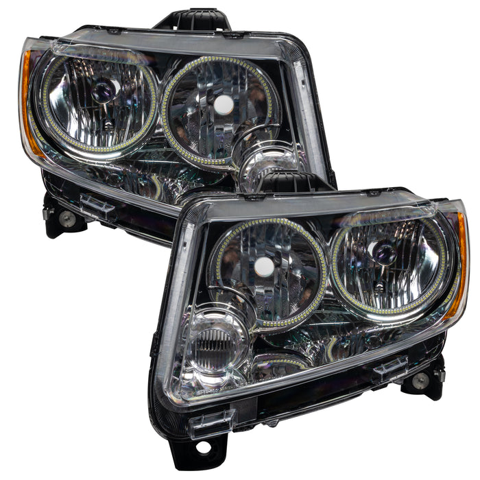 Oracle Lighting 7070-334 SMD Pre-Assembled Headlights, Non-HID, Chrome Bezel, ColorSHIFT - No Controller - Truck Part Superstore