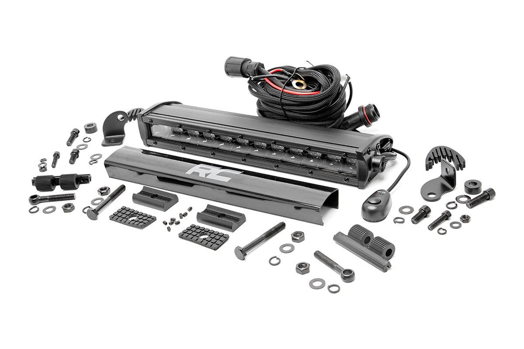 Rough Country 70712BL 12 Inch CREE LED Light Bar Single Row Black Series Rough Country - Truck Part Superstore
