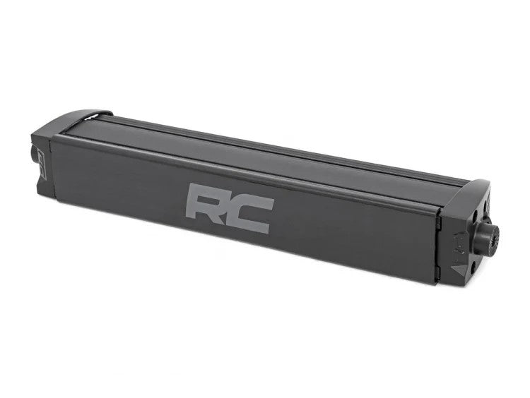 Rough Country 70712BLDRL 12 Inch CREE LED Light Bar Single Row Black Series w/Cool White DRL Rough Country - Truck Part Superstore