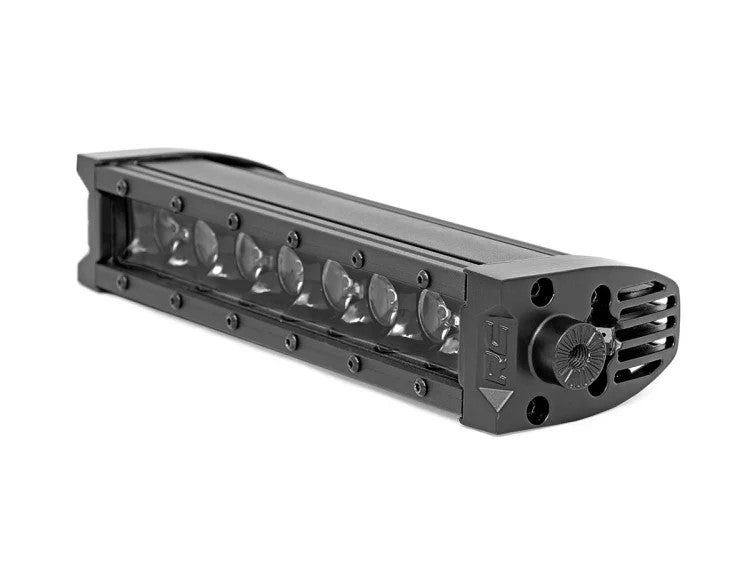 Rough Country 70728BLDRL 8 Inch CREE LED Light Bar Single Row, Pair Black Series w/Cool White DRL Rough Country - Truck Part Superstore