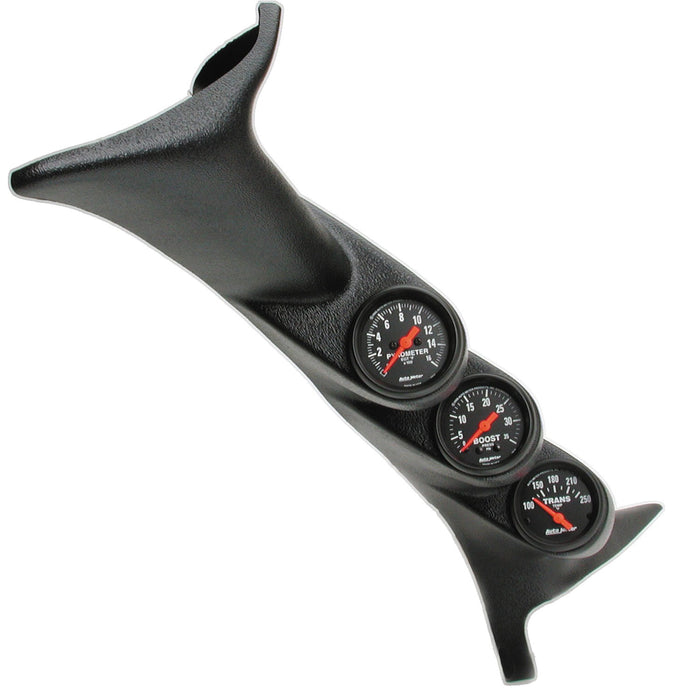 AutoMeter 7072 DIESEL GAUGE KIT; A-PILLAR; FORD 99-07; BOOST/EGT/TRANS; 35PSI/1600deg.F/250deg. - Truck Part Superstore
