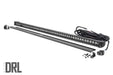 Rough Country 70750BLDRL 50 Inch Straight CREE LED Light Bar Single Row Black Series w/Cool White DRL Rough Country - Truck Part Superstore