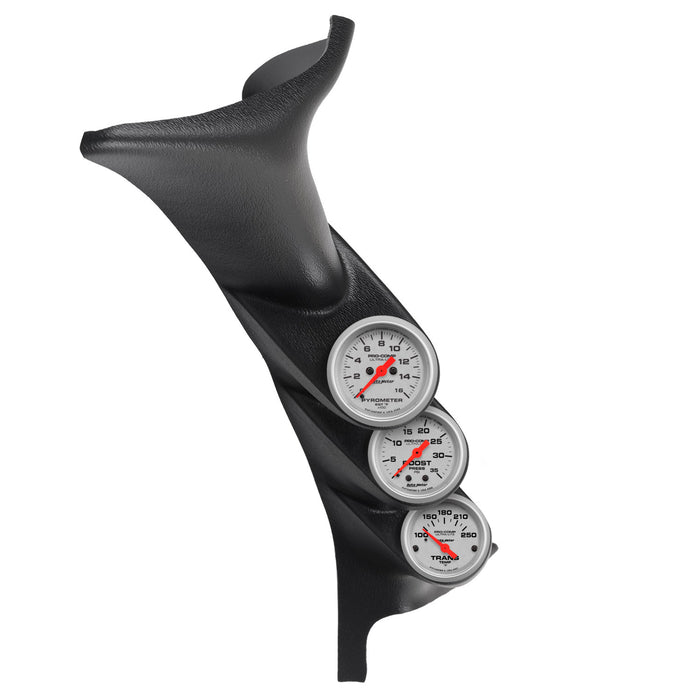 AutoMeter 7075 DIESEL GAUGE KIT; A-PILLAR; FORD 99-07; BOOST/EGT/TRANS; 35PSI/1600deg.F/250deg. - Truck Part Superstore