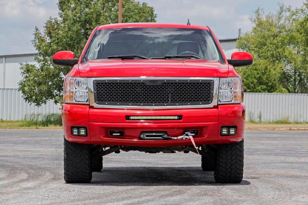 Rough Country 70762DRL Chevrolet LED Fog Light Kit Black Series w/White DRL 07-13 Silverado 1500 Rough Country - Truck Part Superstore