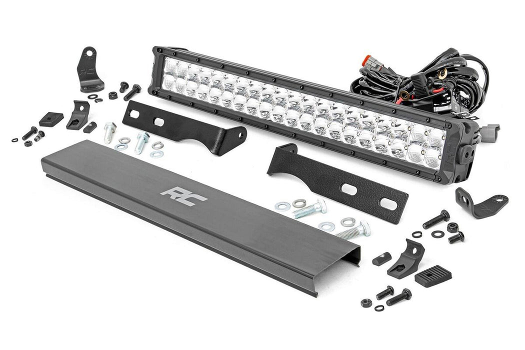 Rough Country 70775 Jeep 20 Inch LED Bumper Kit Chrome Series w/Cool White DRL 11-20 WK2 Grand Cherokee Rough Country - Truck Part Superstore
