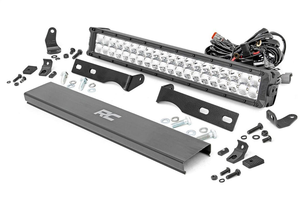 Rough Country 70775 Jeep 20 Inch LED Bumper Kit Chrome Series w/Cool White DRL 11-20 WK2 Grand Cherokee Rough Country - Truck Part Superstore