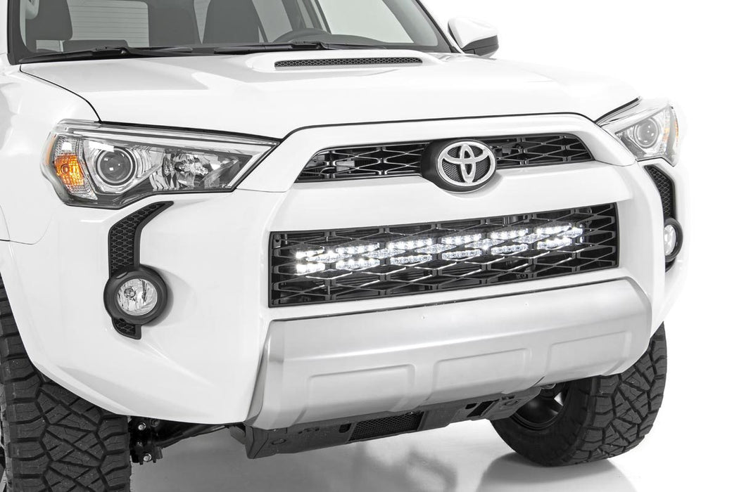 Rough Country 70787 Toyota 30 Inch LED Grille Kit Black Series w/Cool White DRL 14-20 4Runner Rough Country - Truck Part Superstore