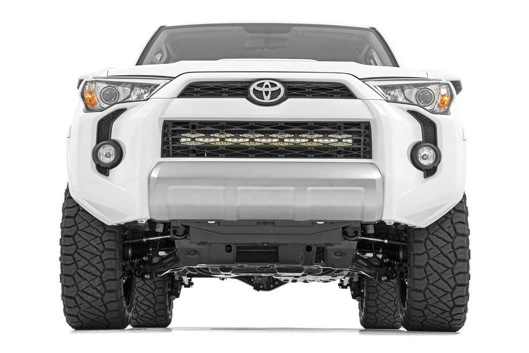 Rough Country 70788 Toyota 30 Inch LED Grille Kit Chrome Series w/Cool White DRL 14-20 4Runner Rough Country - Truck Part Superstore