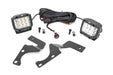 Rough Country 70793 Toyota 4Runner 3 Inch Wide Angle LED Lower Windshield Ditch Kit 3 Inch Osram Wide Angle LED For 10-Pres 4Runner Rough Country - Truck Part Superstore