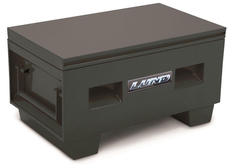 Lund 708048 Steel Job Site Storage Box/Chest; L 48 in. x W 24 in. x H 28 in.; Black; - Truck Part Superstore