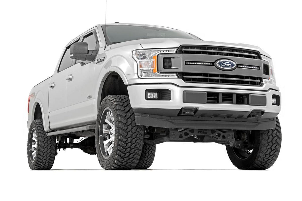 Rough Country 70808 Dual 10 Inch LED Black Series Grille Kit 18-20 F-150 XLT Rough Country - Truck Part Superstore