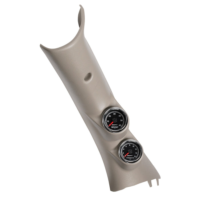 AutoMeter 7082 DIESEL GAUGE KIT; A-PILLAR; RAM 10-19; BOOST/EGT; 60PSI/2000deg.F; FACT. MATCH - Truck Part Superstore