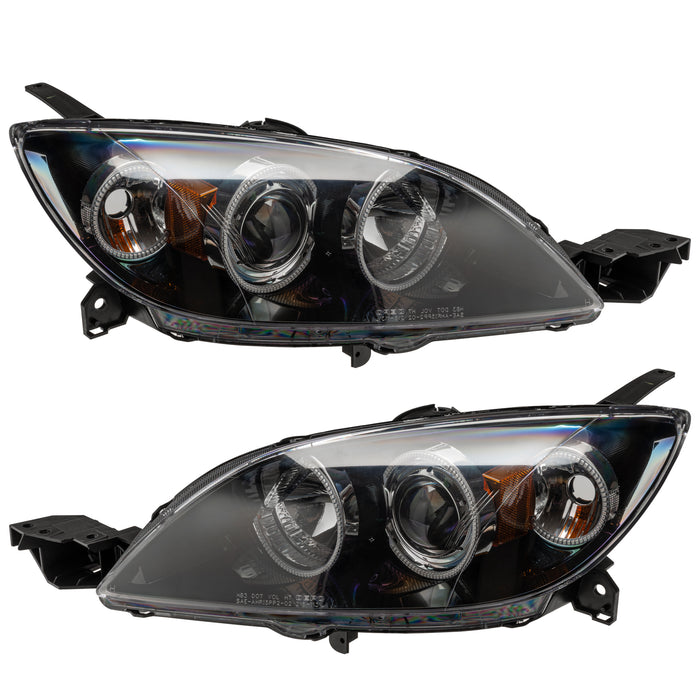 Oracle Lighting 7086-003 SMD Pre-Assembled Headlights, Halogen Style, Red - Truck Part Superstore