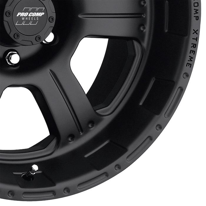 Pro Comp Alloy Wheels 7089-6868 Series 7089 16x8 with 6 on 4.5 Bolt Pattern Flat Black Pro Comp Alloy Wheels - Truck Part Superstore