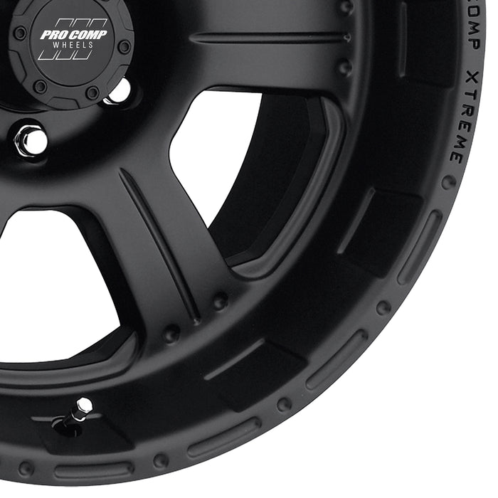 Pro Comp Alloy Wheels 7089-6868 Series 7089 16x8 with 6 on 4.5 Bolt Pattern Flat Black Pro Comp Alloy Wheels - Truck Part Superstore