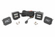 Rough Country 70903BL 2 Inch Square Cree LED Lights Pair Black Series, Spot Beam Rough Country - Truck Part Superstore