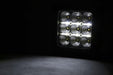 Rough Country 70905DRL 4 Inch Square Cree LED Lights Pair Chrome Series w/Cool White DRL Rough Country - Truck Part Superstore