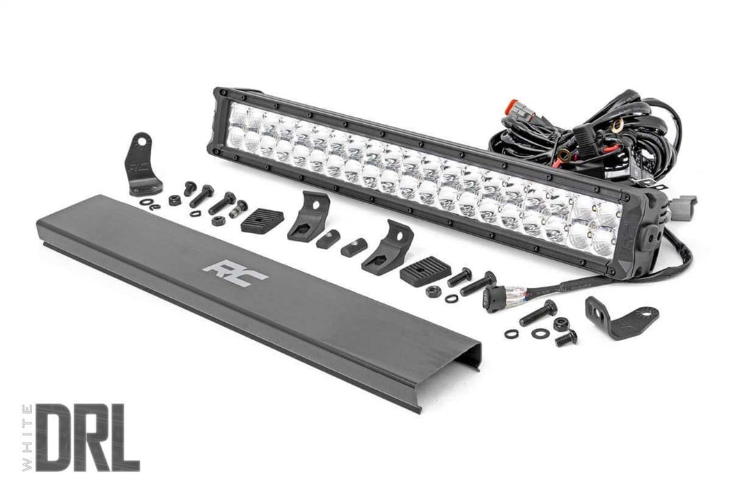 Rough Country 70920D 20-Inch Cree LED Light Bar - Dual Row Chrome Series w/ Cool White DRL Rough Country - Truck Part Superstore