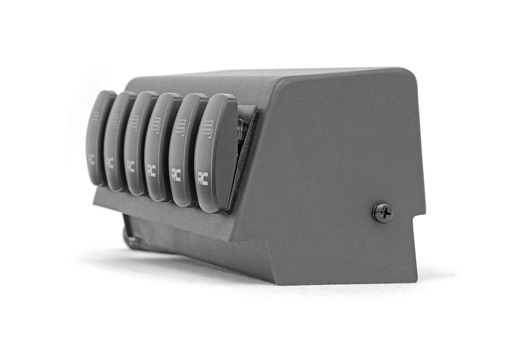 Rough Country 70963 MLC-6 Multiple Light Controller Upper Dash Mount Kit 18-20 Wrangler JL, 20 Gladiator JT Rough Country - Truck Part Superstore
