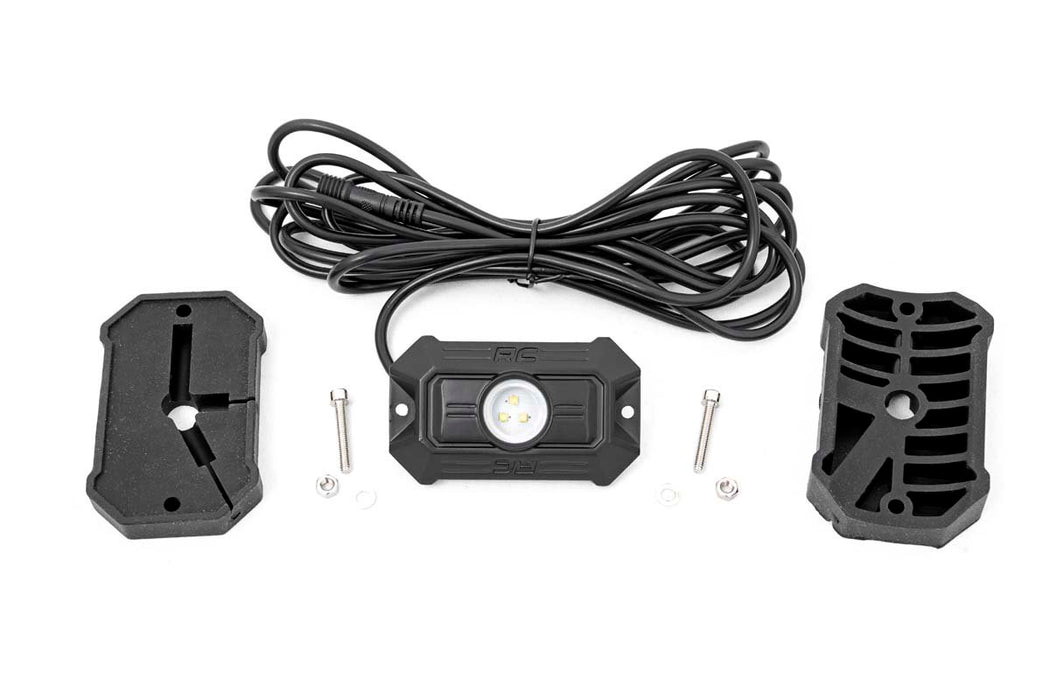 Rough Country 70980 Deluxe LED Rock Light Kit 4 Pods Rough Country - Truck Part Superstore