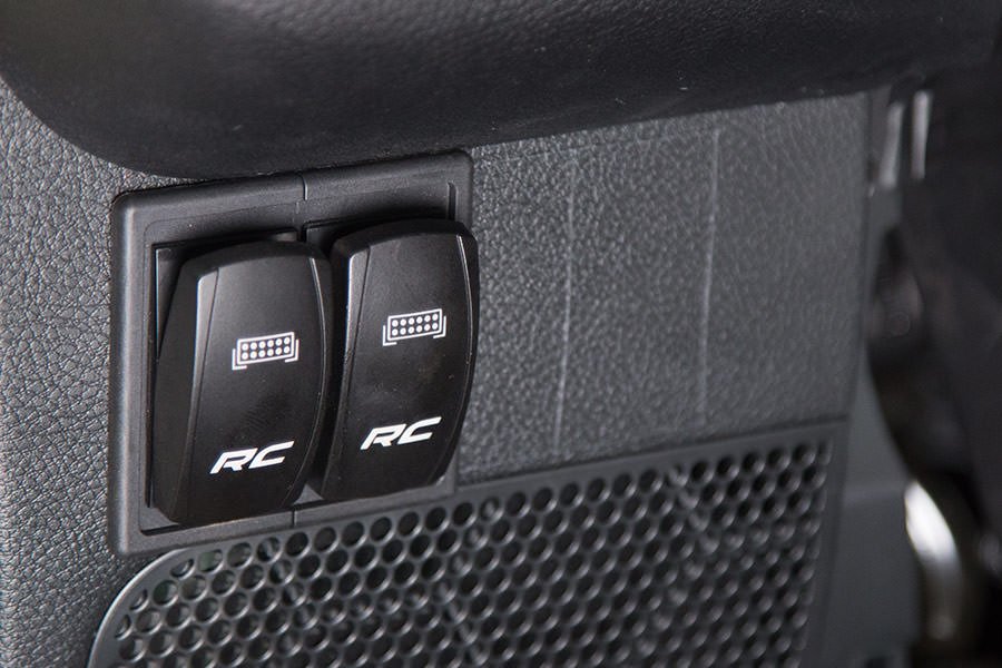 Rough Country 709B-2 Rocker Switch Housing Kit 2 Switches Black Plastic Rough Country - Truck Part Superstore