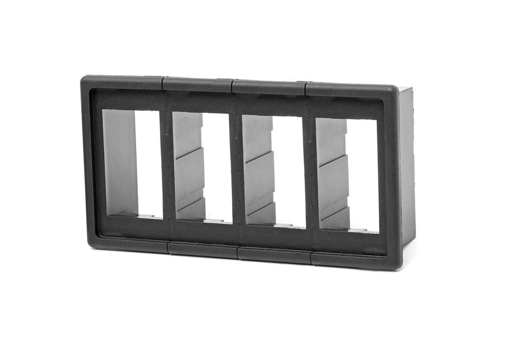 Rough Country 709B-4 Rocker Switch Housing Kit 4 Switches Black Plastic Rough Country - Truck Part Superstore