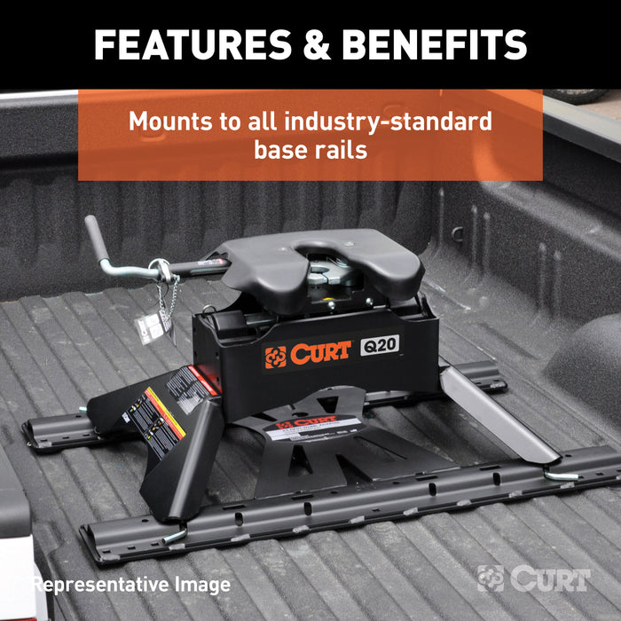 CURT 16245 CURT 16245 Q24 5th Wheel Hitch; 24;000 lbs - Truck Part Superstore