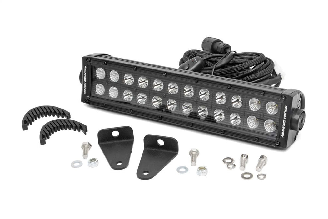 Rough Country 71004 Can-Am Defender 12 Inch Dual Row Bumper LED Kit For 16-19 Defender Rough Country - Truck Part Superstore