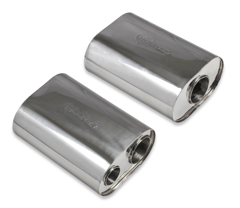 Hooker 71011007-RHKR Blackheart Dual Path Muffler - Truck Part Superstore